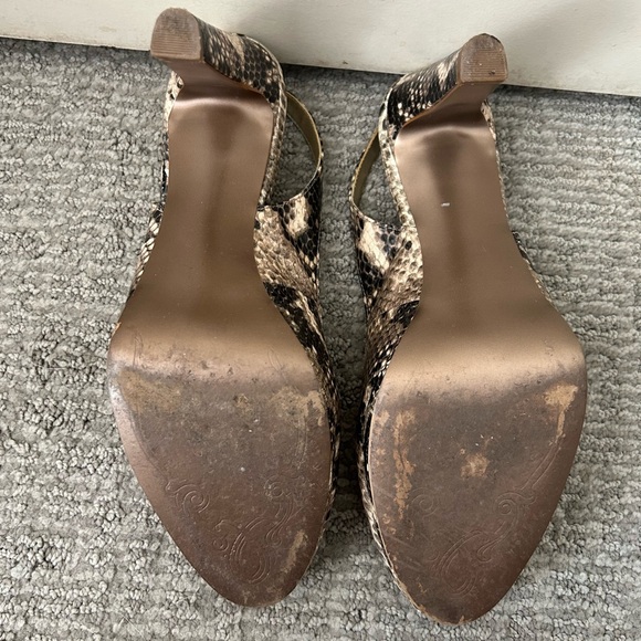 Tahari Python Print Slingback Heels - Picture 5 of 5